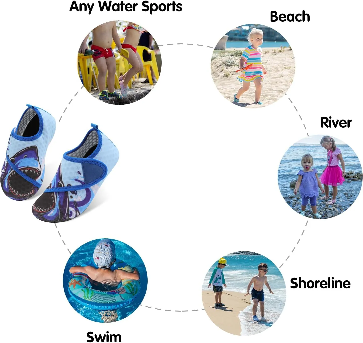 Centipede Demon Kids Water Shoes Girls Boys Outdoor Quick Dry Barefoot Aqua Socks for Sport Beach Swim Pool Surf