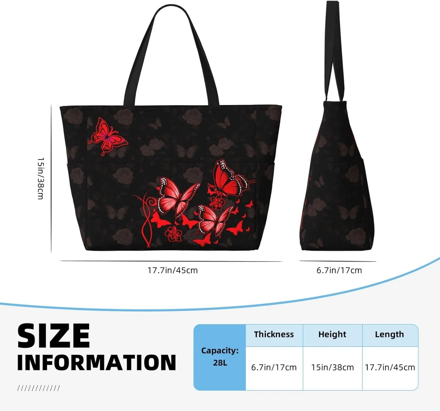 CHAOS MONKEY Women Large Beach Bag Sandproof Waterproof Travel Weekender Foldable Tote Bag for Pool Vacation Gym