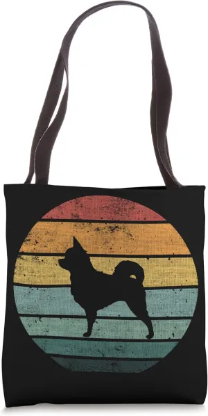 Chihuahua Long Haired Dog Retro Vintage 70s 80s Breed Kennel Tote Bag