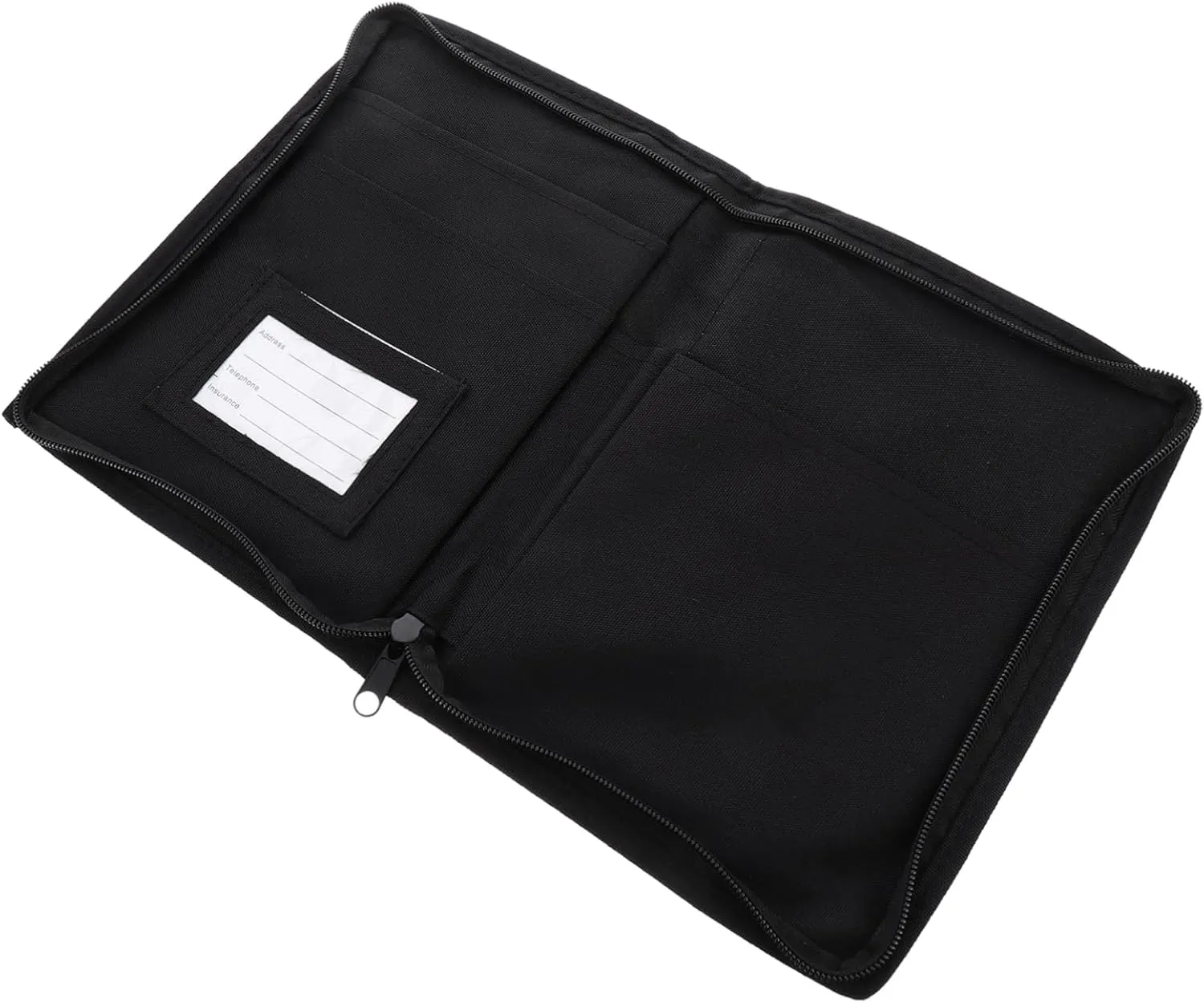 CHILDWEET 1pc Zipper Document Filing Folder Oxford Cloth File Bags Storage Bags Holder Car Modification Universal Simple Storage Pockets