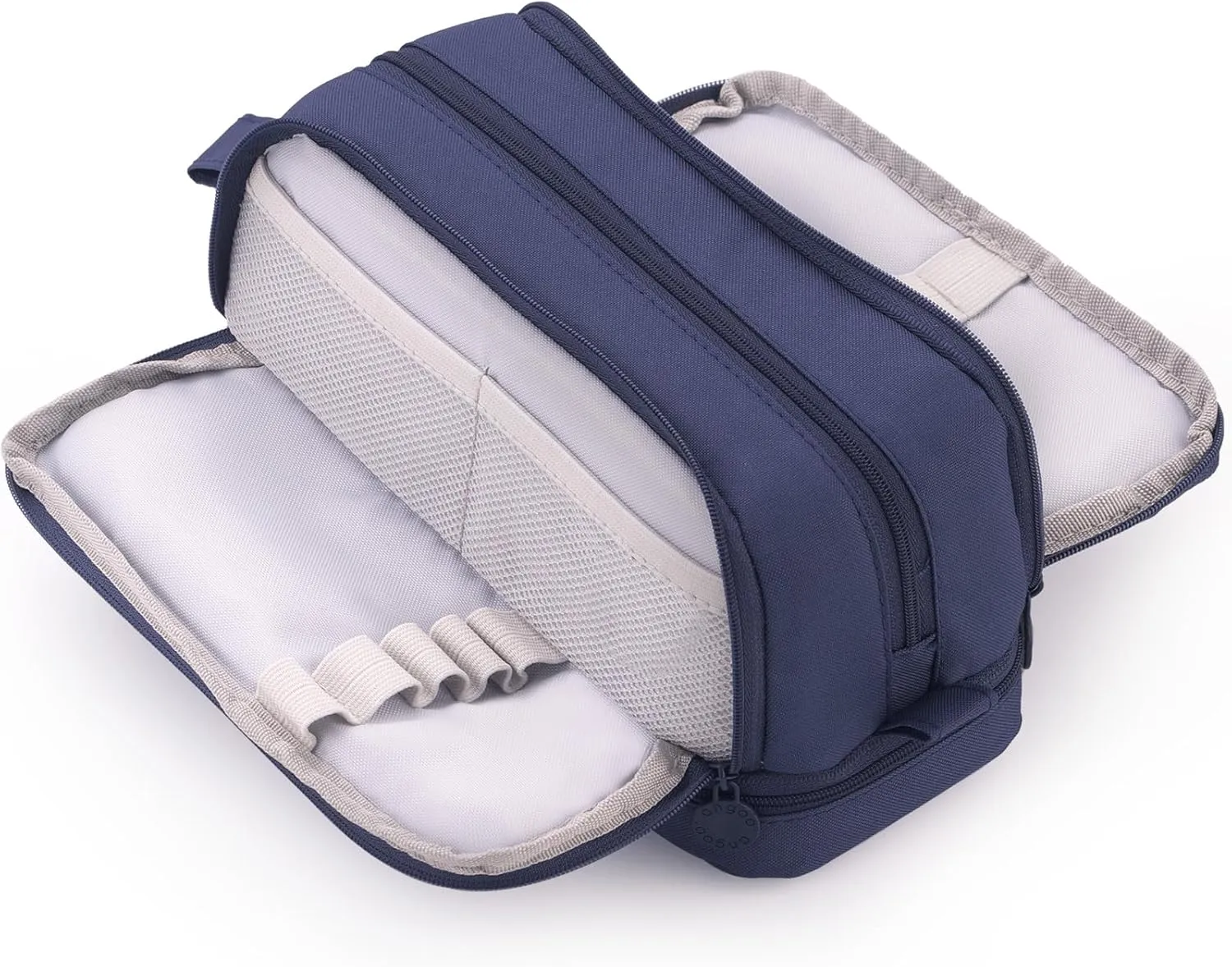 CICIMELON Large Capacity Pen Pencil Case with 4 Compartments, Multi-Slot Pencil Pouch Bag Aesthetic School Supplies Organizer for Teen Girls, Women, Adults (Navy)