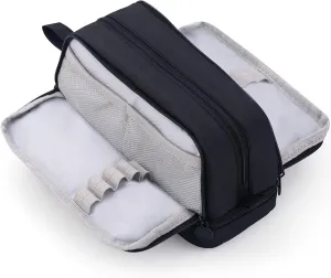 CICIMELON Large Capacity Pen Pencil Case with 4 Compartments, Multi-Slot Pencil Pouch Bag Aesthetic School Supplies Organizer for Teens Adults (Black)