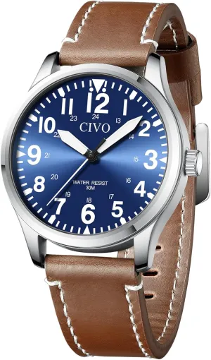CIVO Military Watch for Men Waterproof: Analog Mens Watches Classic- Field Wrist Watches for Man