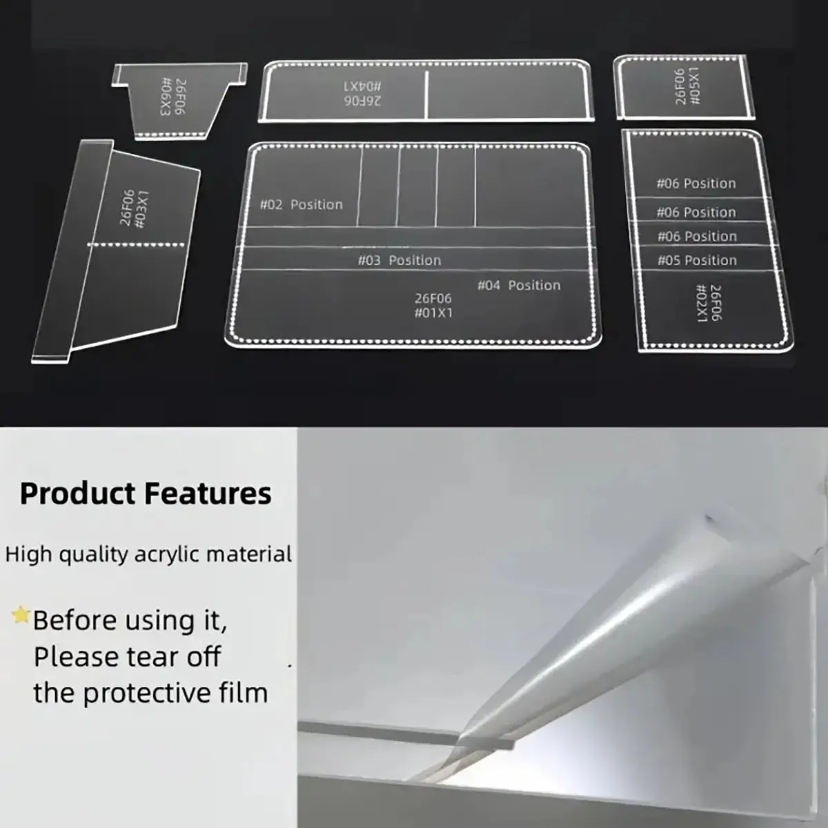Classic Long Wallet Acrylic Template