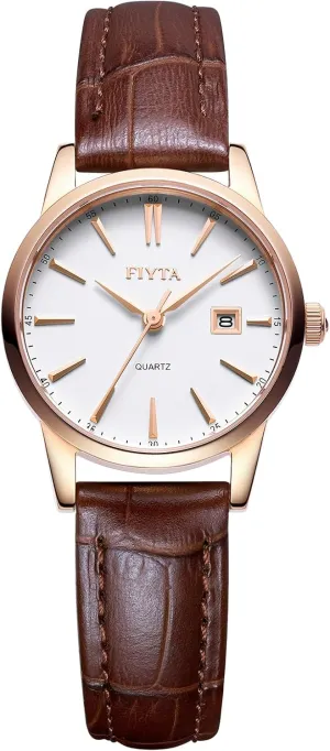 Classic Series Watch Woman's Quartz Watch Date Display Female Casual Wrist Watch Leather Band