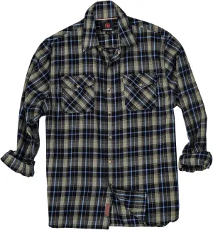 Cloudveil Flannels for Men, Mens Classic Flannel Shirt, Plaid Buckskin Midweight Checkered Long Sleeve Button Down Shirts