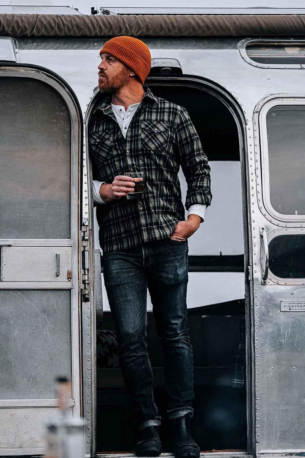 Cloudveil Flannels for Men, Mens Classic Flannel Shirt, Plaid Buckskin Midweight Checkered Long Sleeve Button Down Shirts
