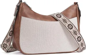 CLUCI Crossbody Bags for Women, Vegan Leather Shoulder Handbags, Purses for Women with Adjustable Wide Strap