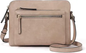 CLUCI Crossbody Purse for Women Multi Pockets Bag Vegan Leather Small Shoulder Handbags Summer Travel Designer Vintage Ladies