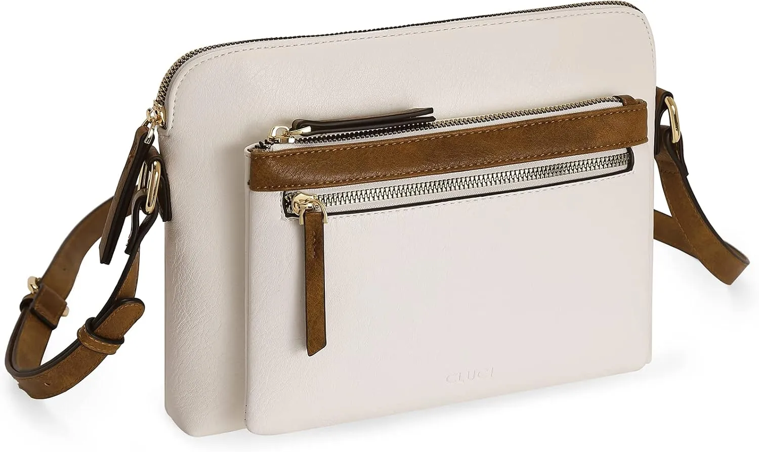 CLUCI Crossbody Purse for Women Multi Pockets Bag Vegan Leather Small Shoulder Handbags Summer Travel Designer Vintage Ladies