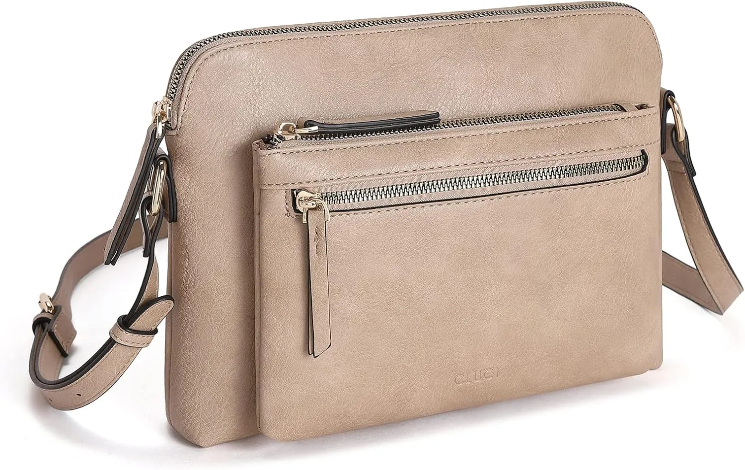 CLUCI Crossbody Purse for Women Multi Pockets Bag Vegan Leather Small Shoulder Handbags Summer Travel Designer Vintage Ladies