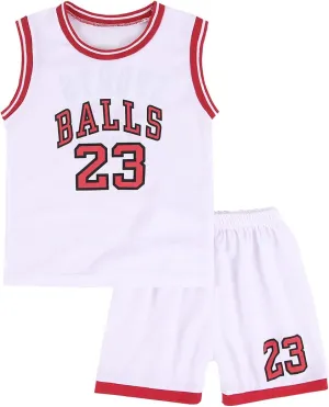 CM C&M WODRO Toddler Kid Basketball Jersey Outfit Baby Boy Girl Letters Tank Top   Track Shorts Sets Boy Summer Clothes