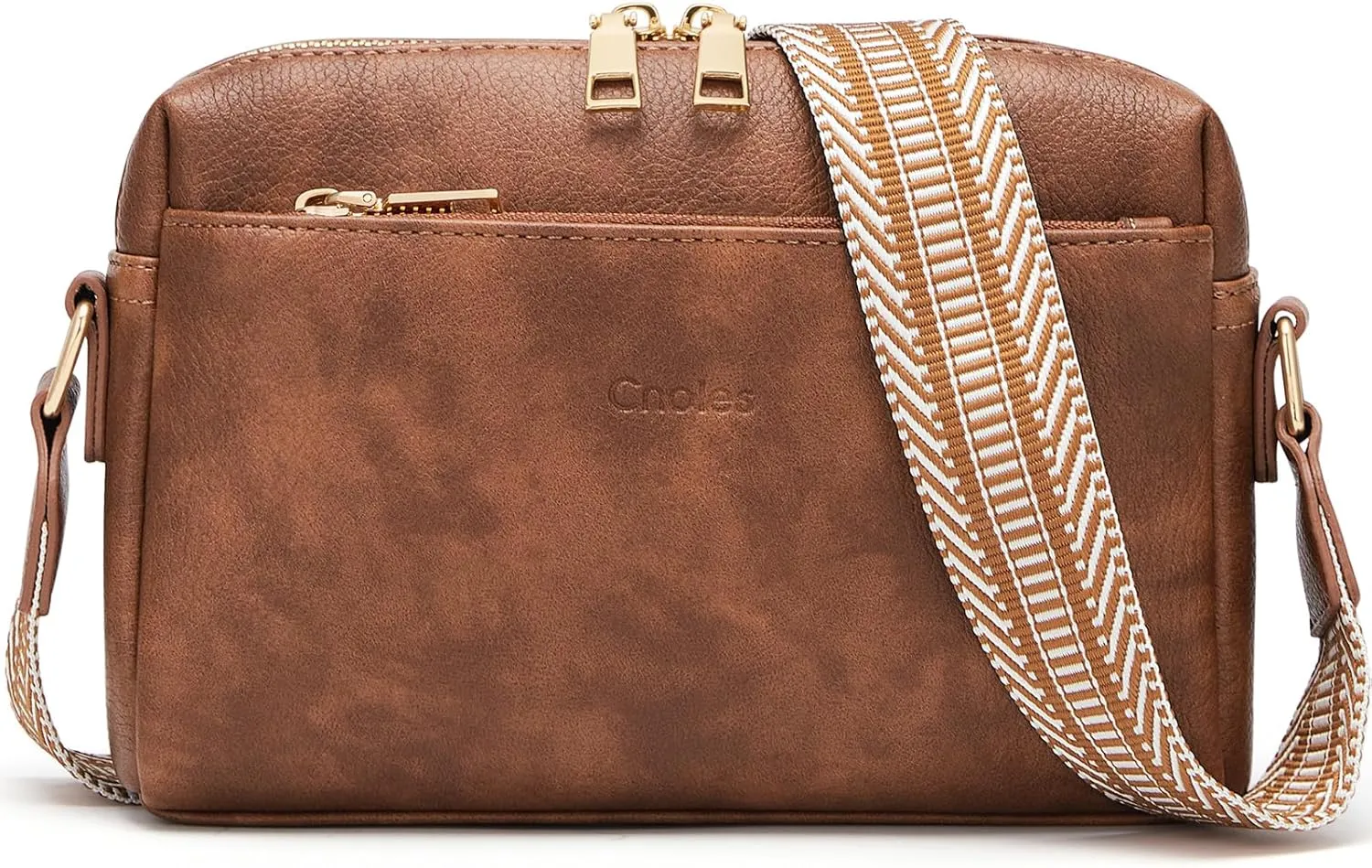 Cnoles Crossbody Bag Small Women Shoulder Cell Phone Handbags Fashion Vegan Leather Purses For Women with Guitar Strap