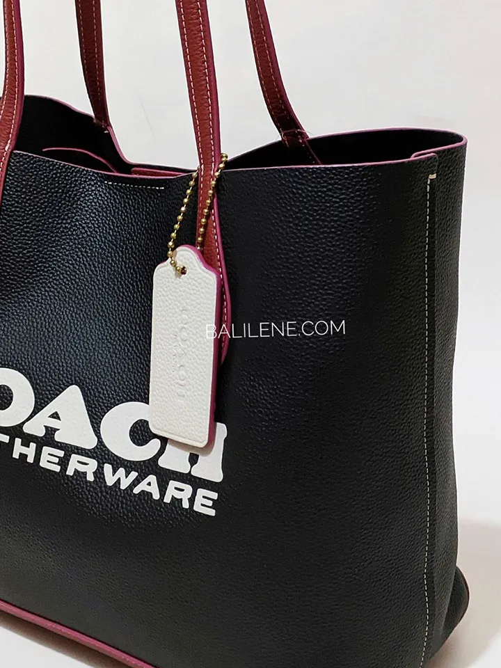 Coach Kia Tote In Colorblock Black Multi