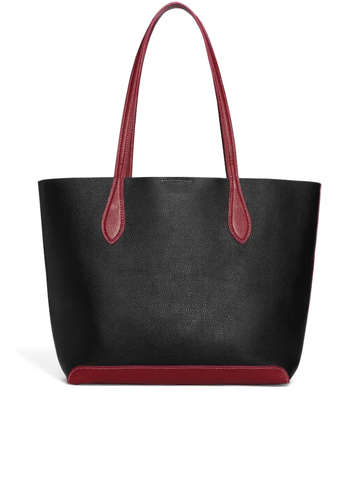 Coach Kia Tote In Colorblock Black Multi
