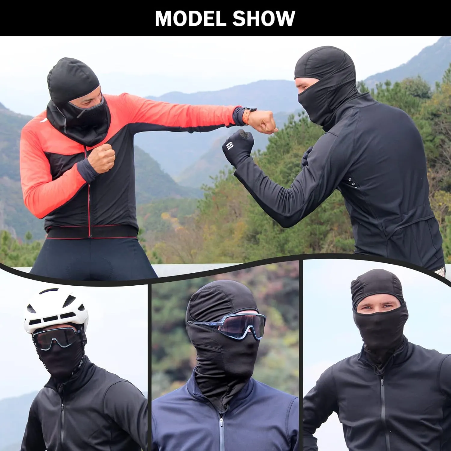 Cold Weather Face Cover for Men Windproof Thermal Winter Breathable Scarf Mask Women Neck Warmer Hood