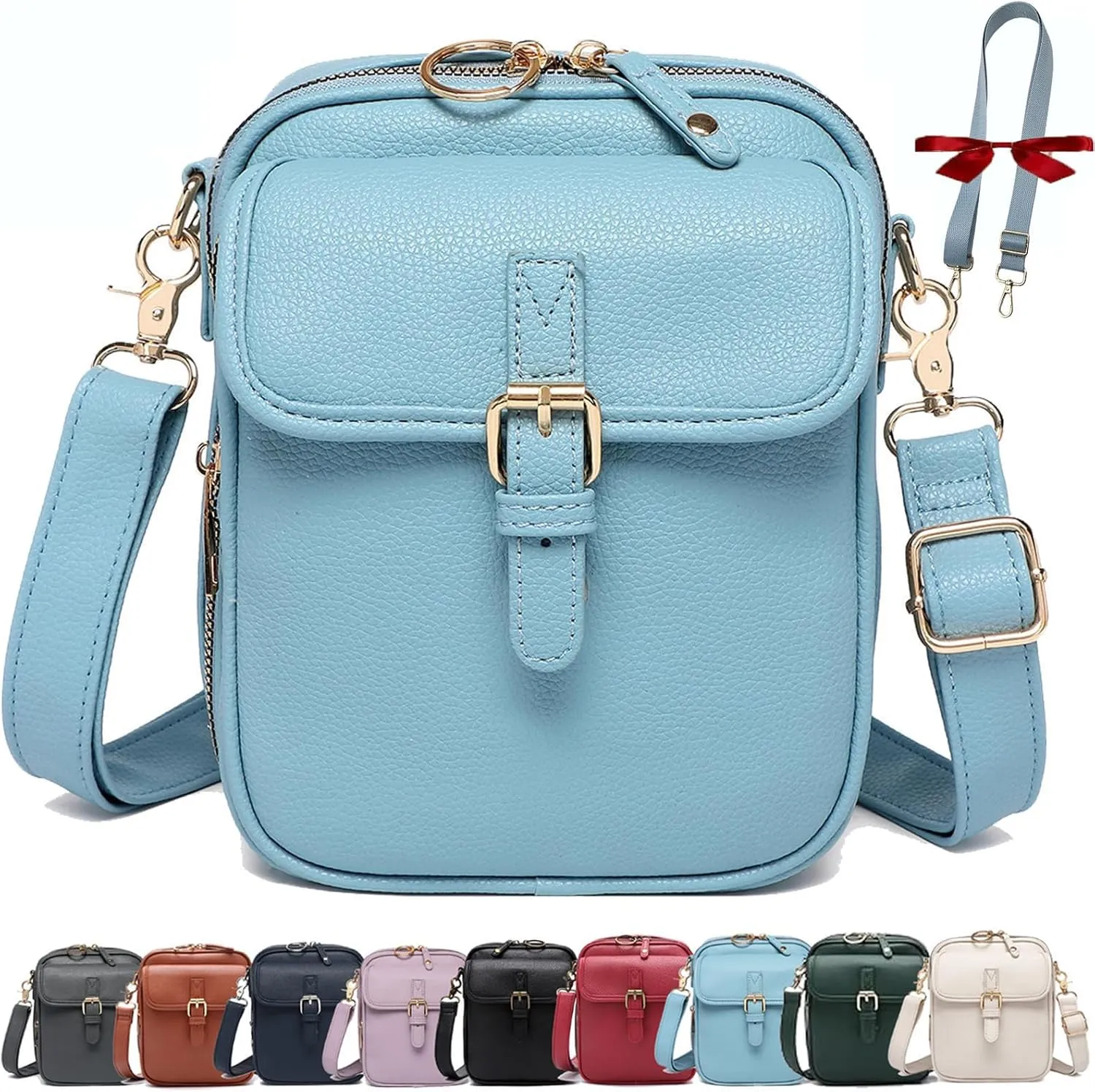 Collaborate Crossbody Leather Bag, Urvashi Leather Small Purse, Collaboraten1 Vintage Shoulder Handbag with Card Slots