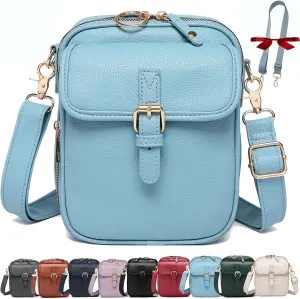 Collaborate Crossbody Leather Bag, Urvashi Leather Small Purse, Collaboraten1 Vintage Shoulder Handbag with Card Slots