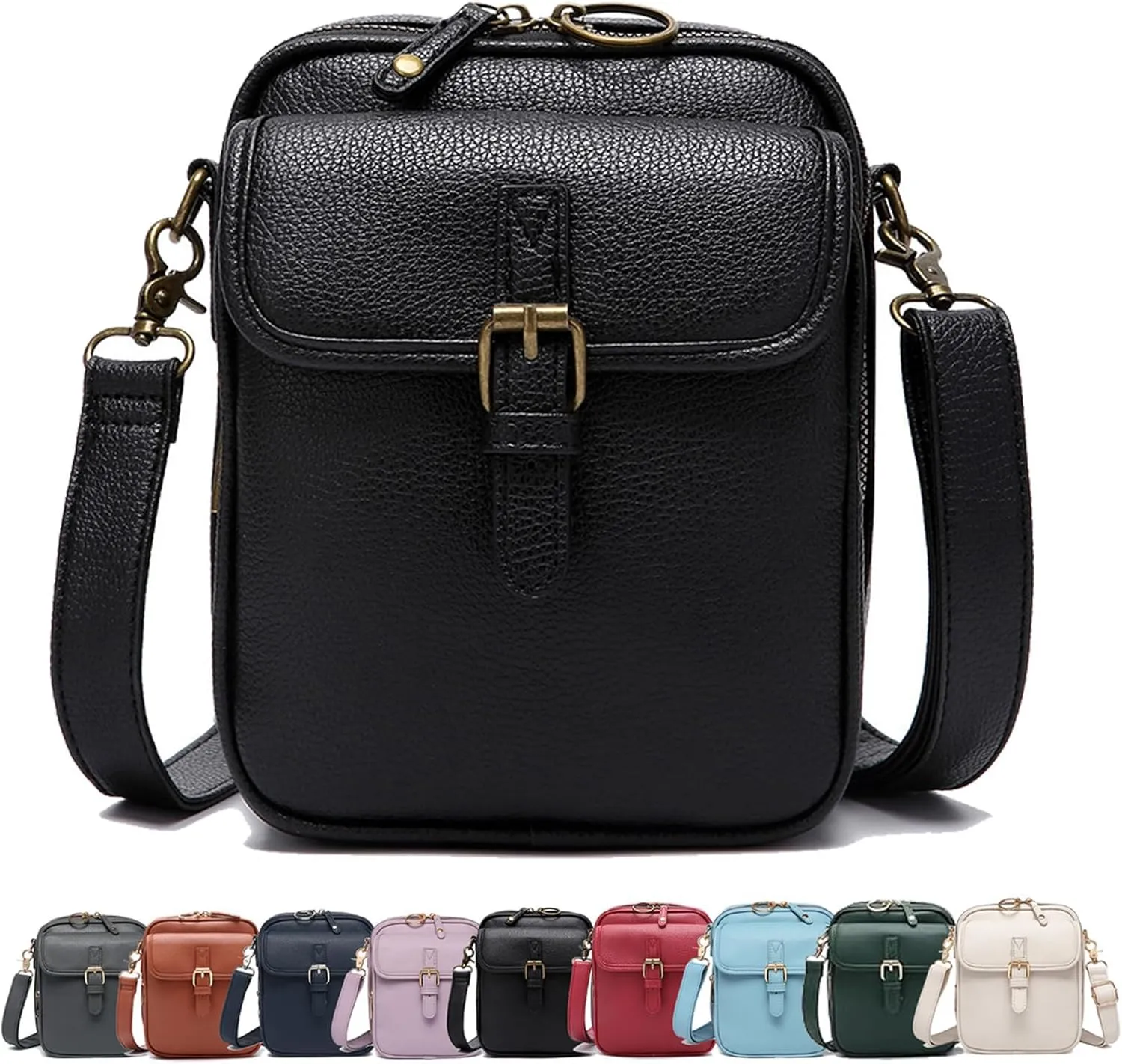 Collaboraten1 Crossbody Leather Bag, Urvashi Crossbody Leather Bag, Vintage Messenger Bag, for Women and Men