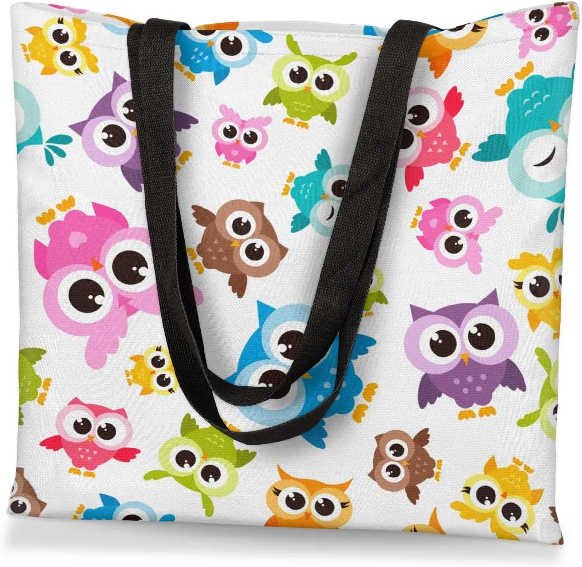 Colorful Mountains Canvas Tote Bag for Women Men Stylish Tote Handbag Shoulder Bag Reusable Grocery Bag