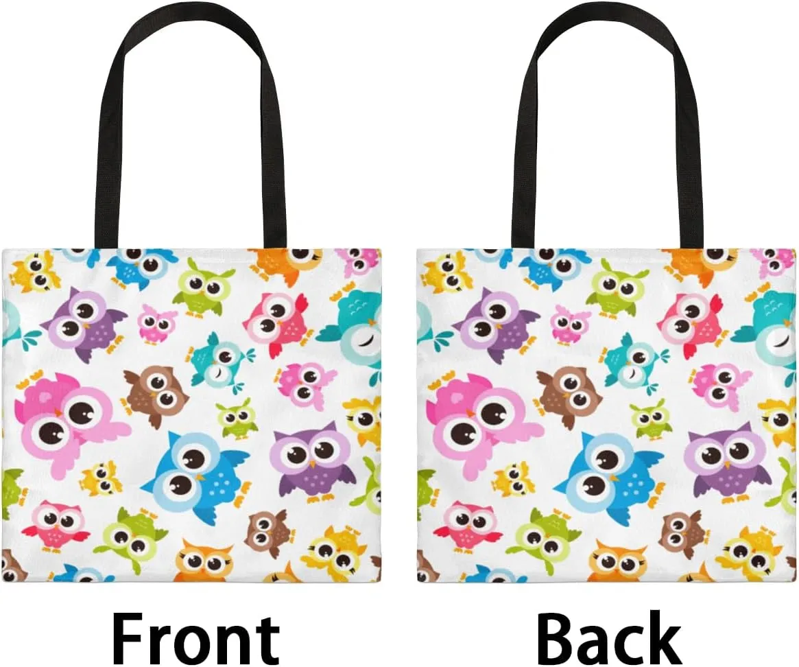 Colorful Mountains Canvas Tote Bag for Women Men Stylish Tote Handbag Shoulder Bag Reusable Grocery Bag