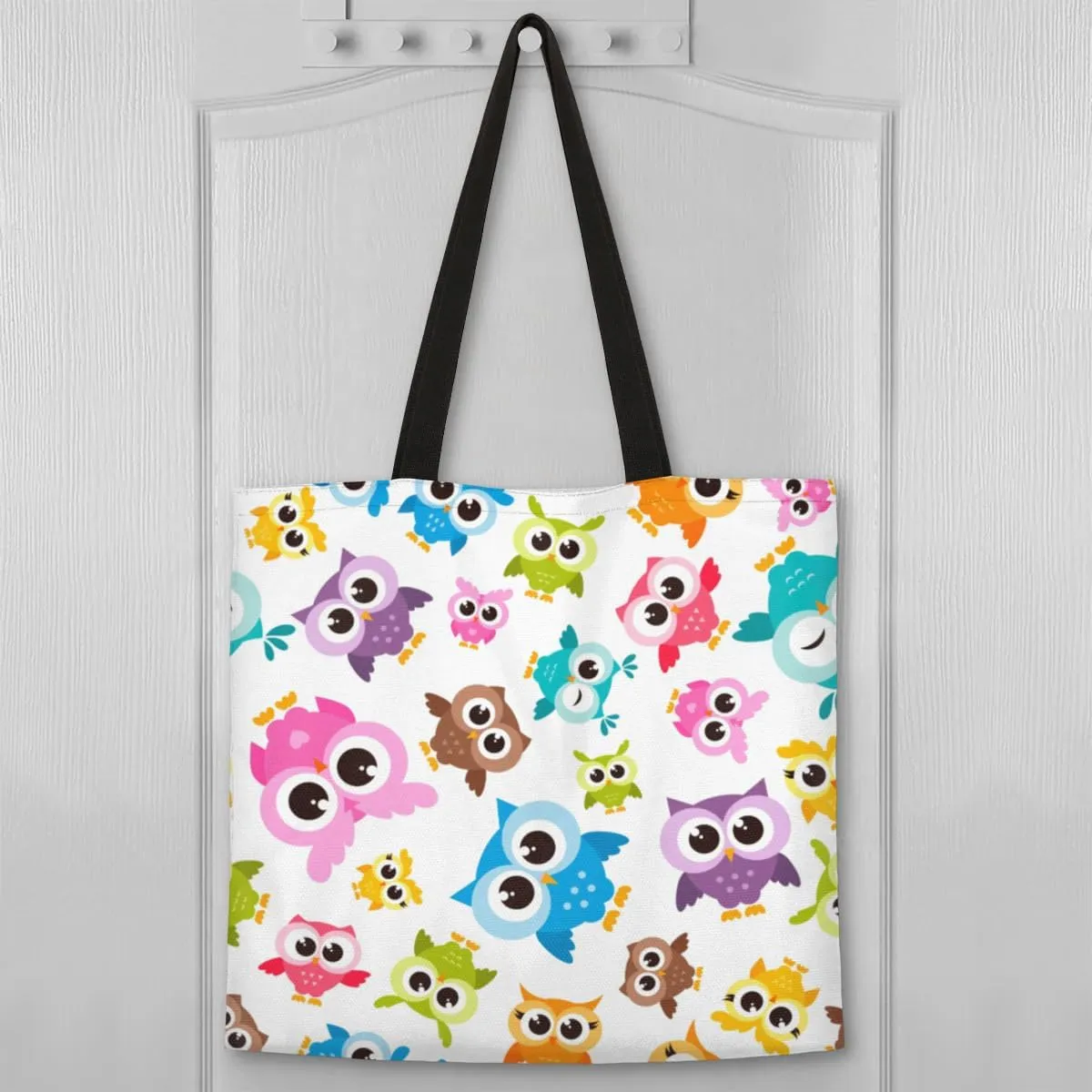 Colorful Mountains Canvas Tote Bag for Women Men Stylish Tote Handbag Shoulder Bag Reusable Grocery Bag