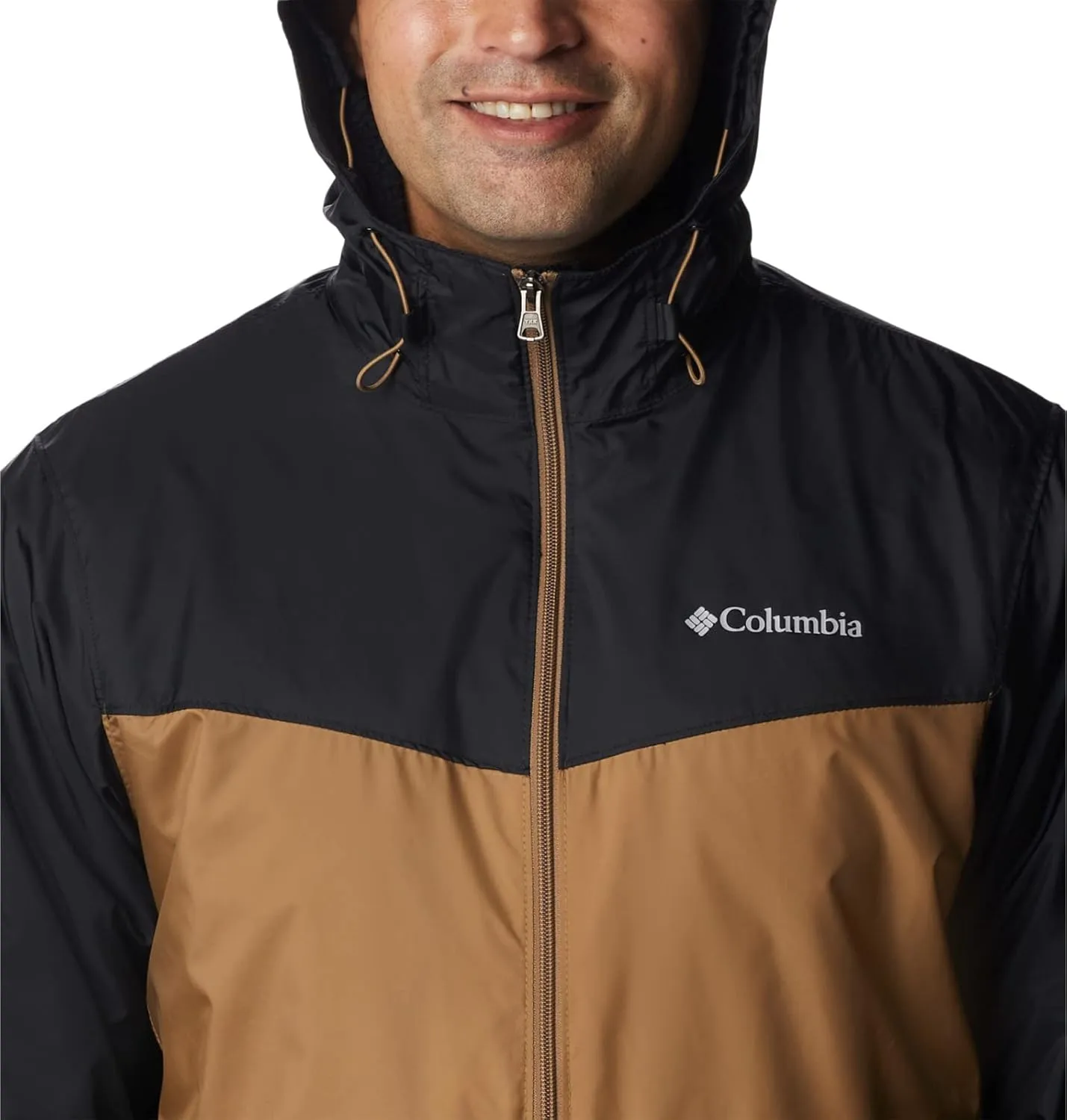 Columbia Men’s Glennaker Sherpa Lined Rain Jacket, Waterproof