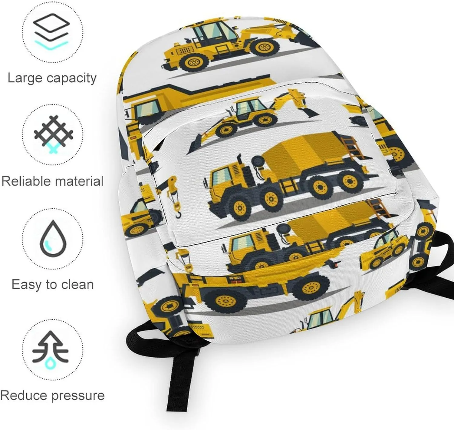 Complete Atlas of Building Equipment Casual Lightweight Large Capacity Travel Backpack Unisex