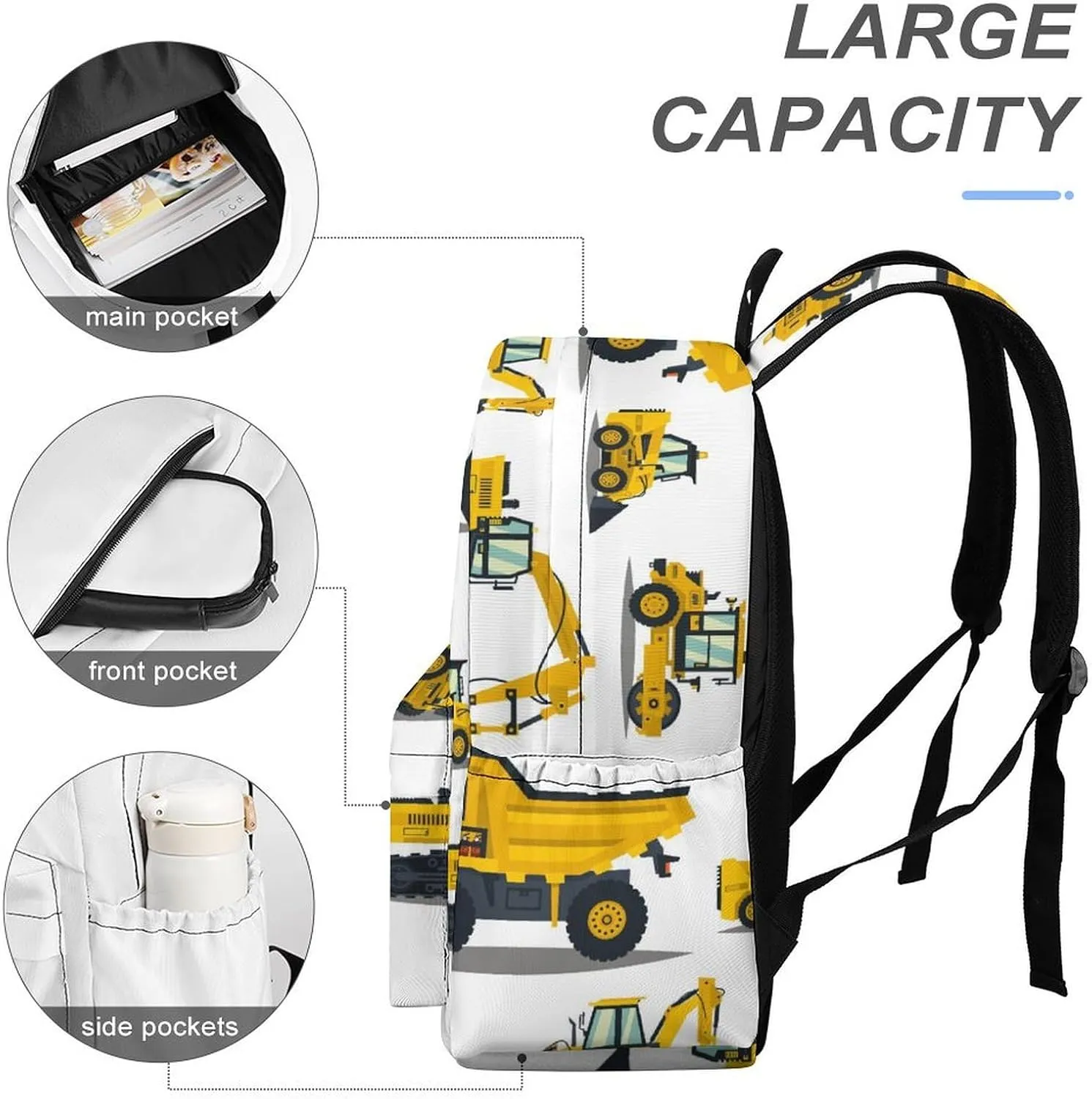 Complete Atlas of Building Equipment Casual Lightweight Large Capacity Travel Backpack Unisex