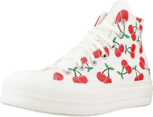 Converse Chuck Taylor All Star Lift Platform Cherries White, Multi-Coloured, 8.5 Women
