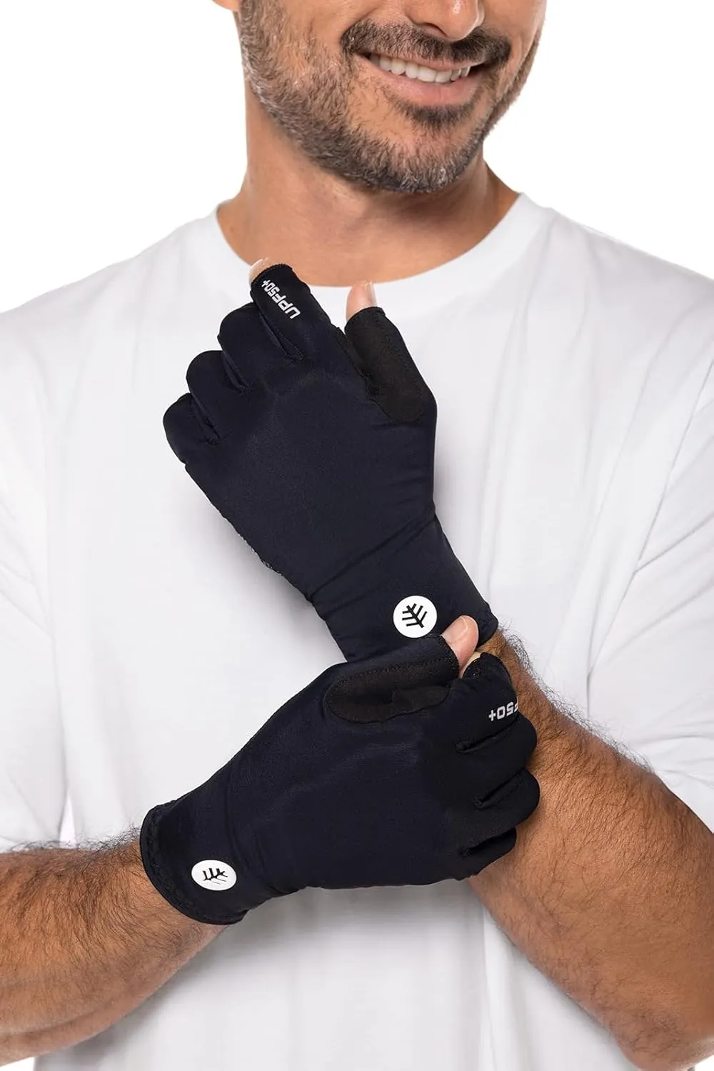 Coolibar UPF 50  Unisex MaxShield Multi-Sport Fingerless Gloves - Sun Protective