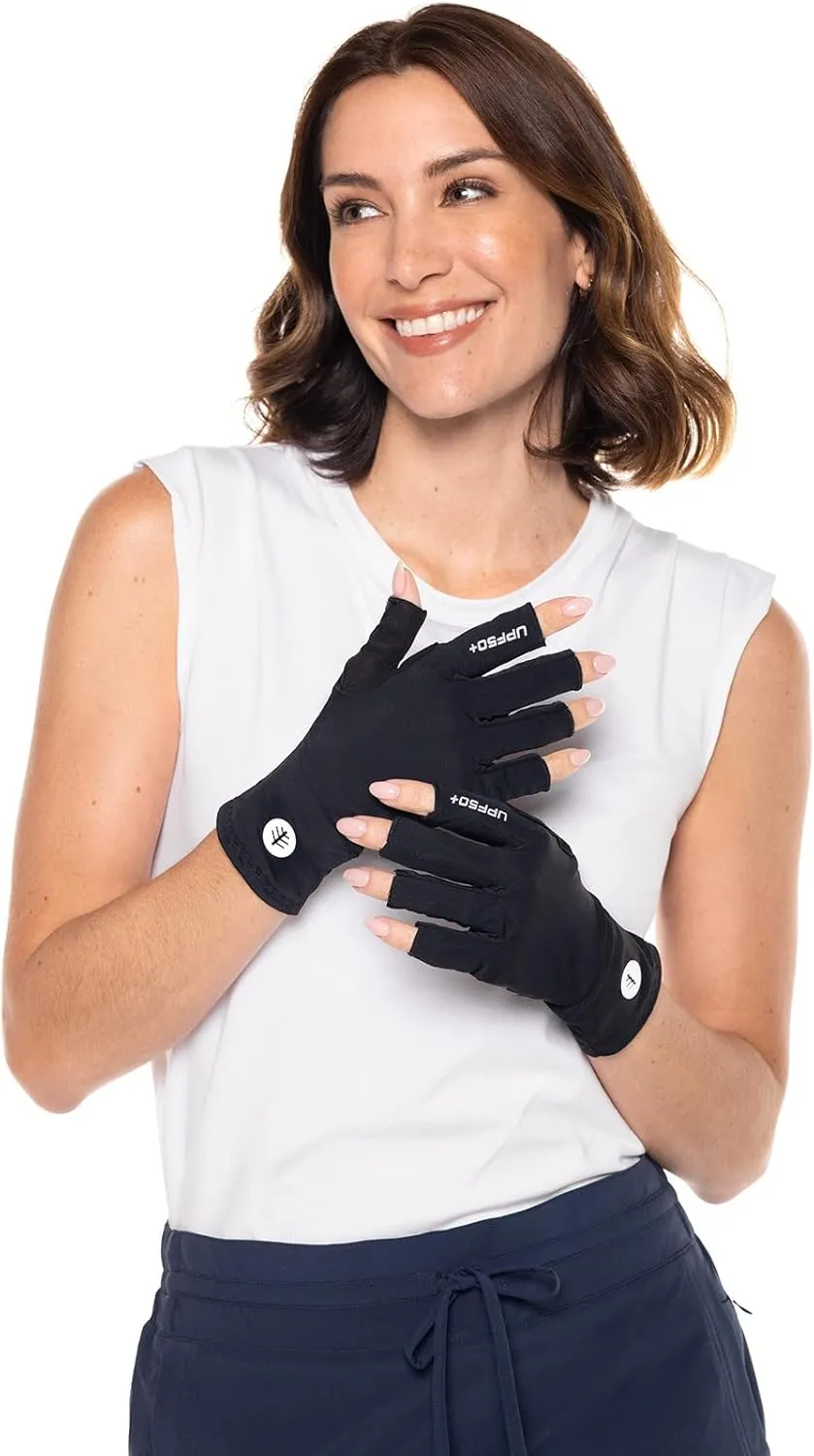Coolibar UPF 50  Unisex MaxShield Multi-Sport Fingerless Gloves - Sun Protective