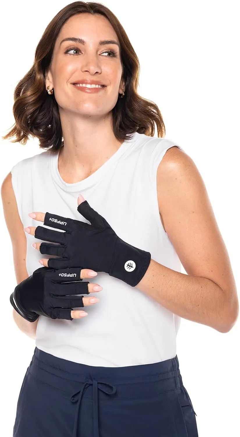 Coolibar UPF 50  Unisex MaxShield Multi-Sport Fingerless Gloves - Sun Protective