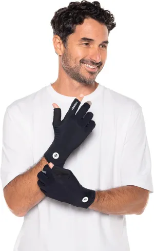 Coolibar UPF 50  Unisex MaxShield Multi-Sport Fingerless Gloves - Sun Protective