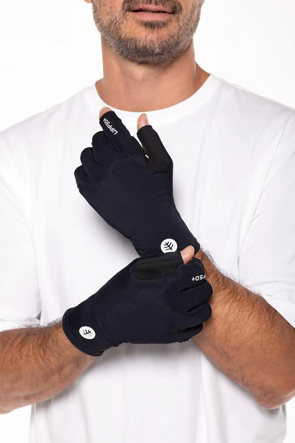 Coolibar UPF 50  Unisex MaxShield Multi-Sport Fingerless Gloves - Sun Protective