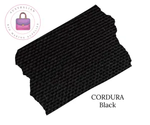 Cordura style Waterproof Canvas 600D Black due in mid May