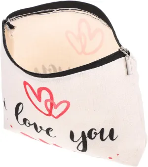 Cosmetic Storage Bag Mini Purses Wallets for Kids Cosmetic Handbag Makeup Kit for Kids Ladies Purse Toiletry Bag for Women Water Proof Zipper Bag Travel Flax