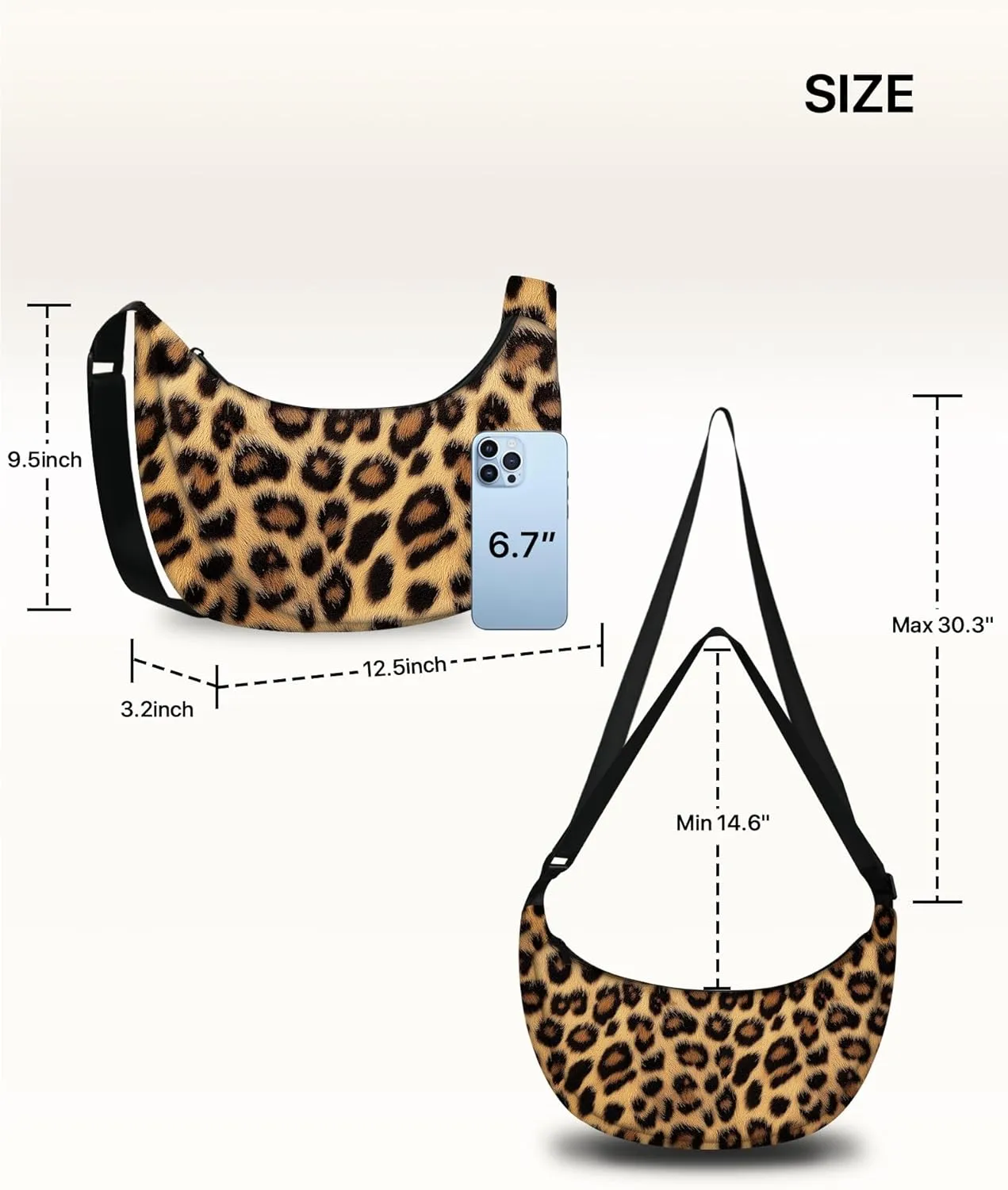 Crescent Bag Crossbody Bag for Women Shoulder Bags Crossbody Purse Waterproof and Adjustable Strap Casual Outdoor