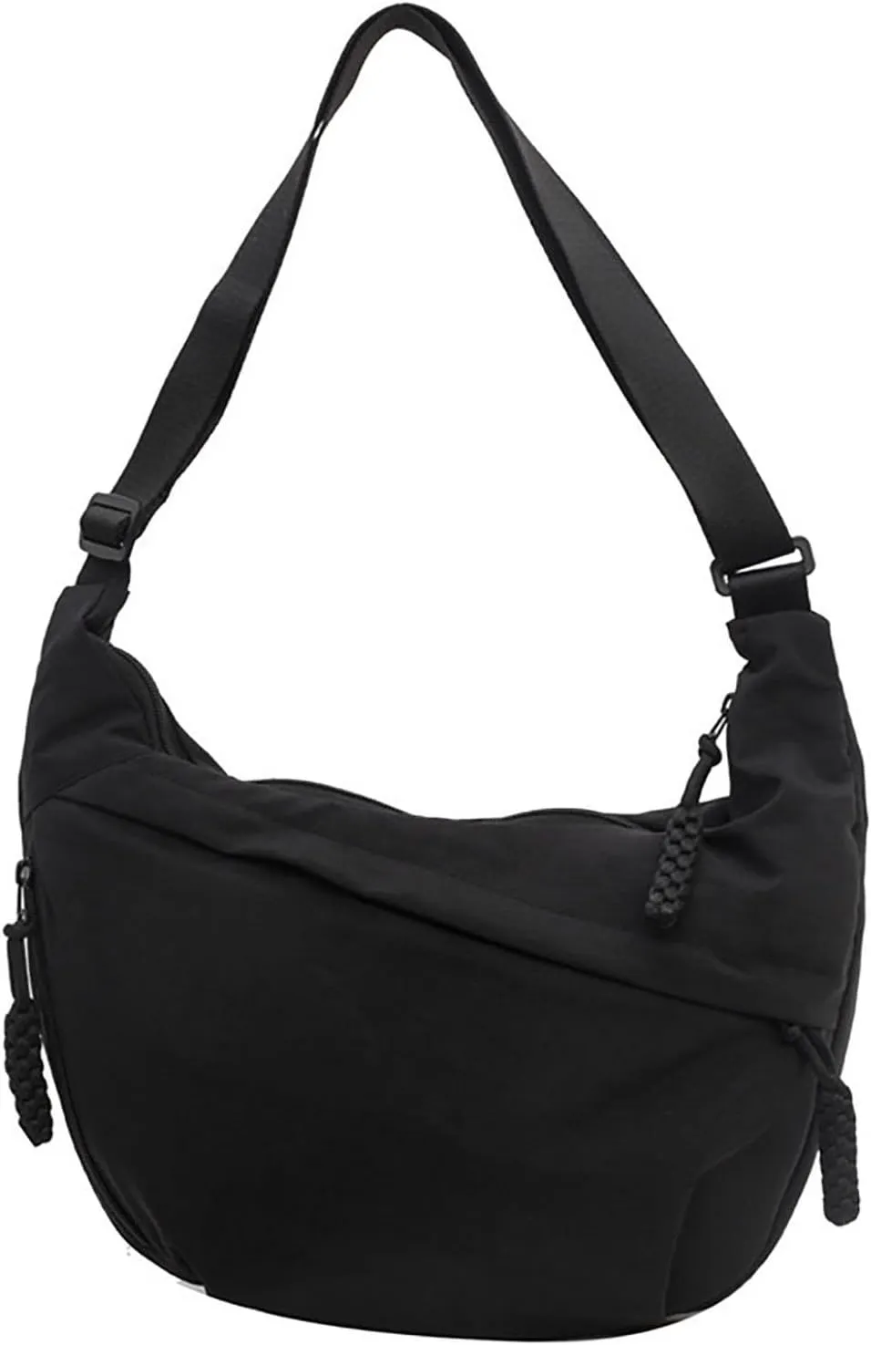 Crescent Crossbody Shoulder Bag For Women Hobo Bag Multi-Pocket Nylon Backpack Travel Shopping Dumpling Bag