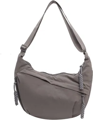 Crescent Crossbody Shoulder Bag For Women Hobo Bag Multi-Pocket Nylon Backpack Travel Shopping Dumpling Bag