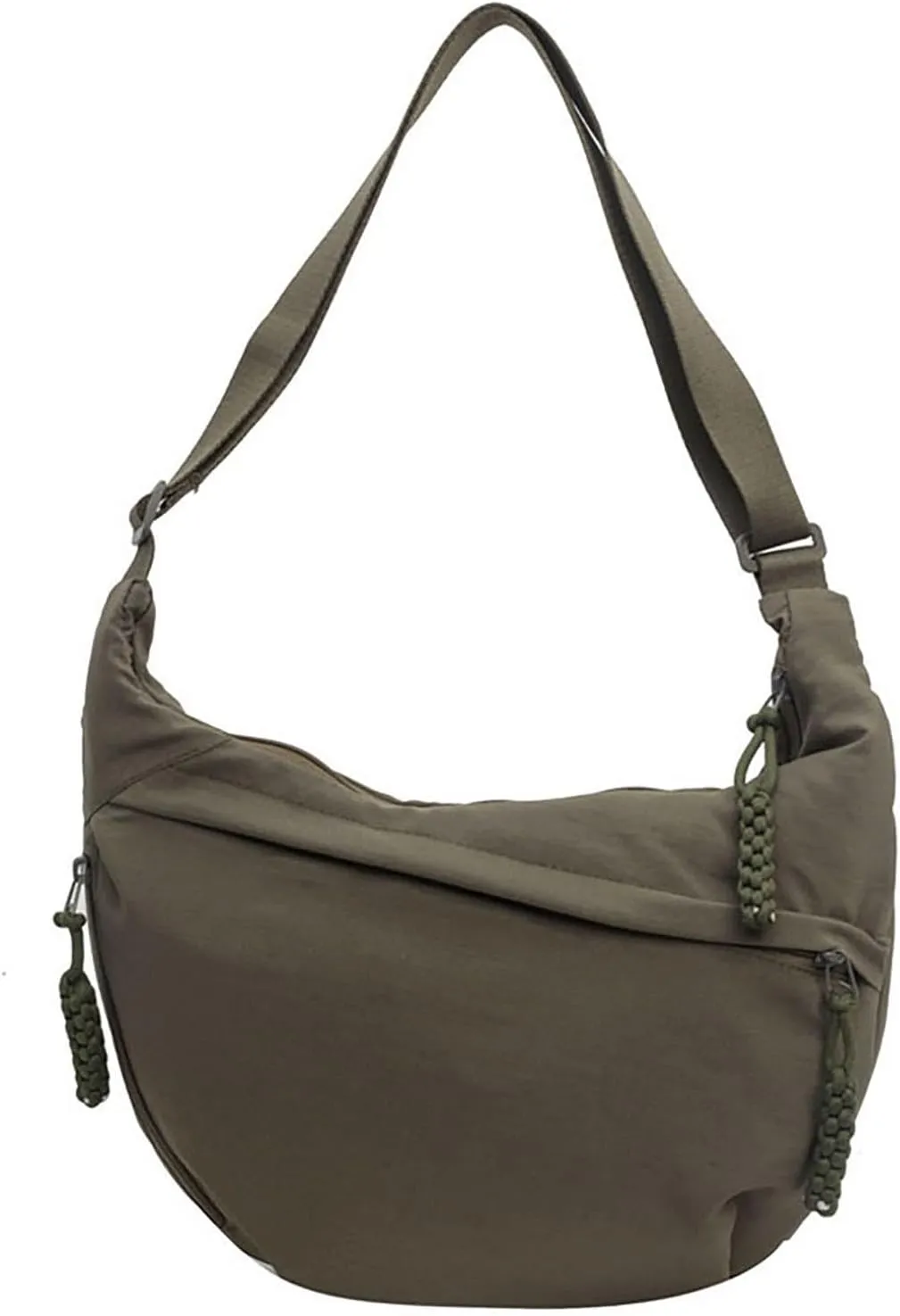 Crescent Crossbody Shoulder Bag For Women Hobo Bag Multi-Pocket Nylon Backpack Travel Shopping Dumpling Bag