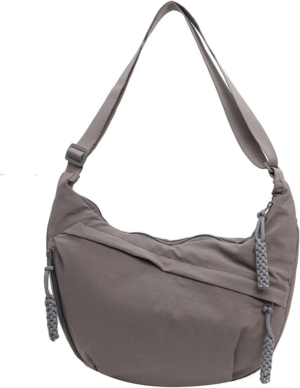 Crescent Crossbody Shoulder Bag For Women Hobo Bag Multi-Pocket Nylon Backpack Travel Shopping Dumpling Bag