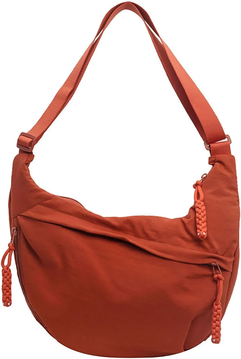 Crescent Crossbody Shoulder Bag For Women Hobo Bag Multi-Pocket Nylon Backpack Travel Shopping Dumpling Bag