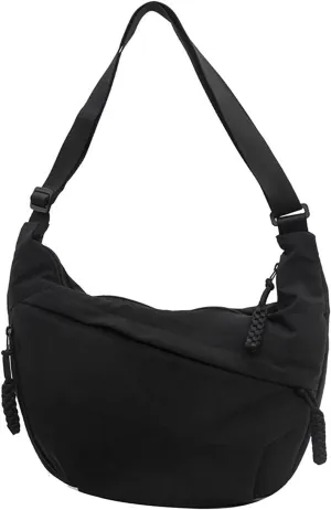 Crescent Crossbody Shoulder Bag For Women Hobo Bag Multi-Pocket Nylon Backpack Travel Shopping Dumpling Bag