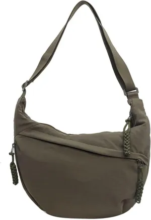 Crescent Crossbody Shoulder Bag For Women Hobo Bag Multi-Pocket Nylon Backpack Travel Shopping Dumpling Bag