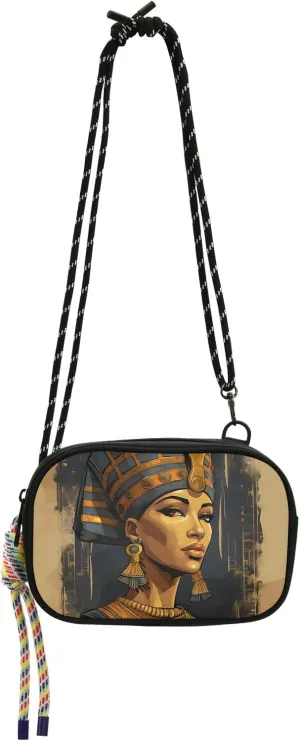 Crossbody Bag Egypt Queen Portrait Phone Purse Small Handbag
