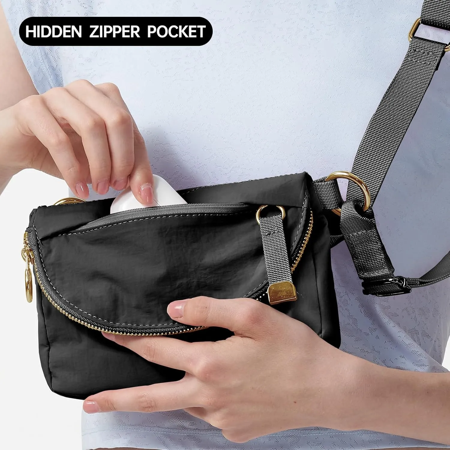 Crossbody Bag for Women, All Night Festival Bag Adjustable Strap Purse Nylon Handbags for Travel Work Casual Outdoor