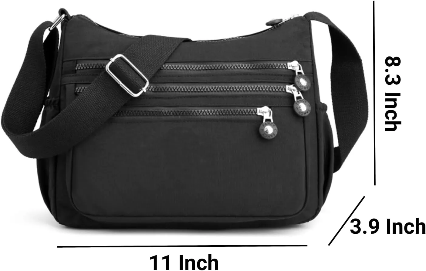 Crossbody Bag for Women, Nylon Waterproof Shoulder Bag with Pockets Adjustable Strap, Purse Handbag for Women