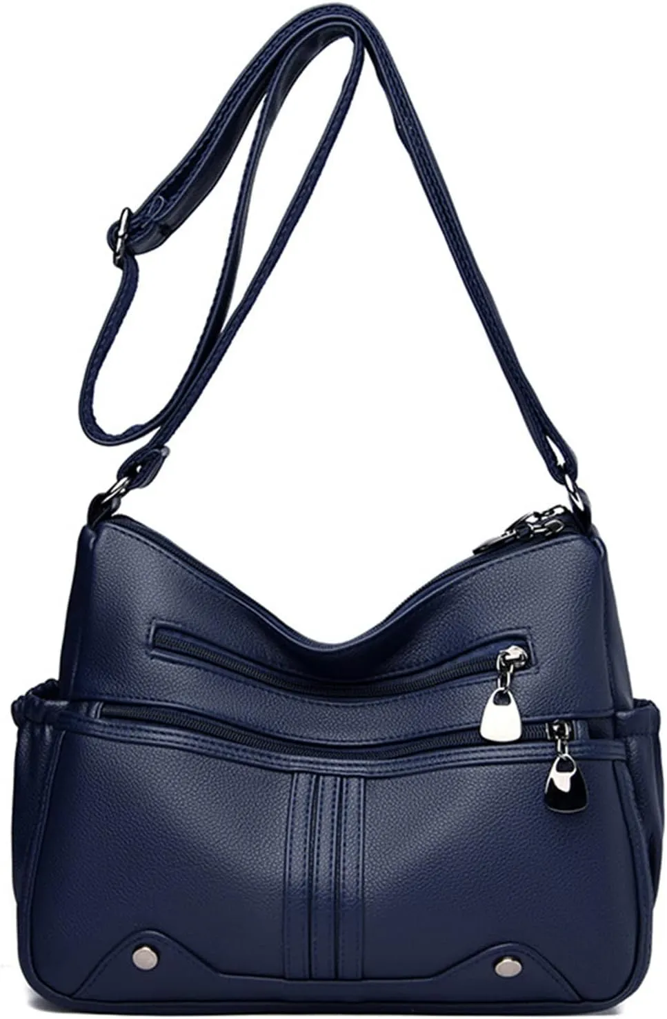 Crossbody Bag for Women Soft PU Leather Shoulder Handbag Multi Pocketbook for Women Ladies
