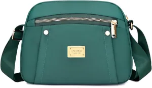Crossbody Bag for Women, Waterproof Nylon Shoulder Bag with Pockets Adjustable Strap Small Purse Handbag for Ladies